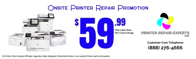 Mobile - Printer Repair Experts - Onsite Printer Repair Promotion - $59.99 Flat labor Rate