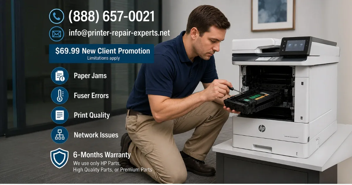 HP Laserjet M610 M611 M612 Printer Repair