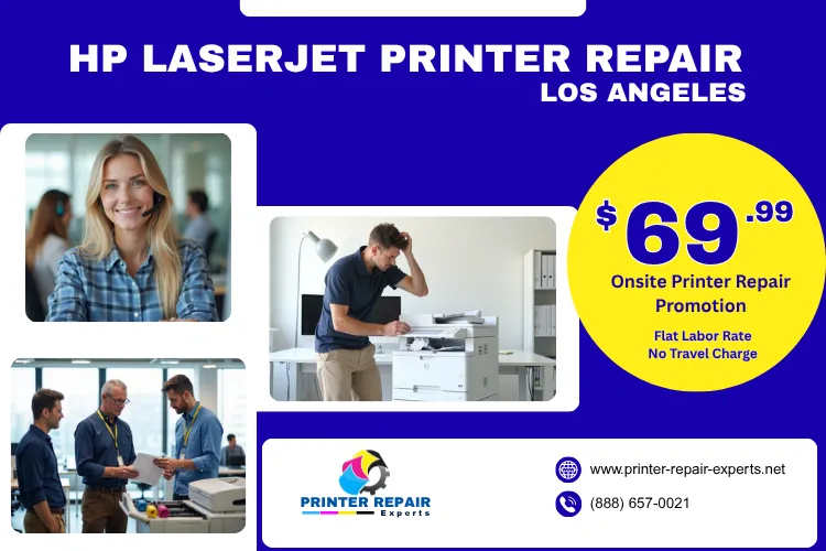 HP Laserjet Printer Repair Los Angeles - same-day service, and 180 days warranty
